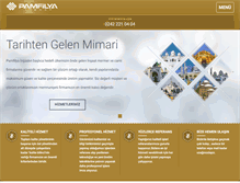 Tablet Screenshot of pamfilyainsaat.com